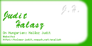 judit halasz business card